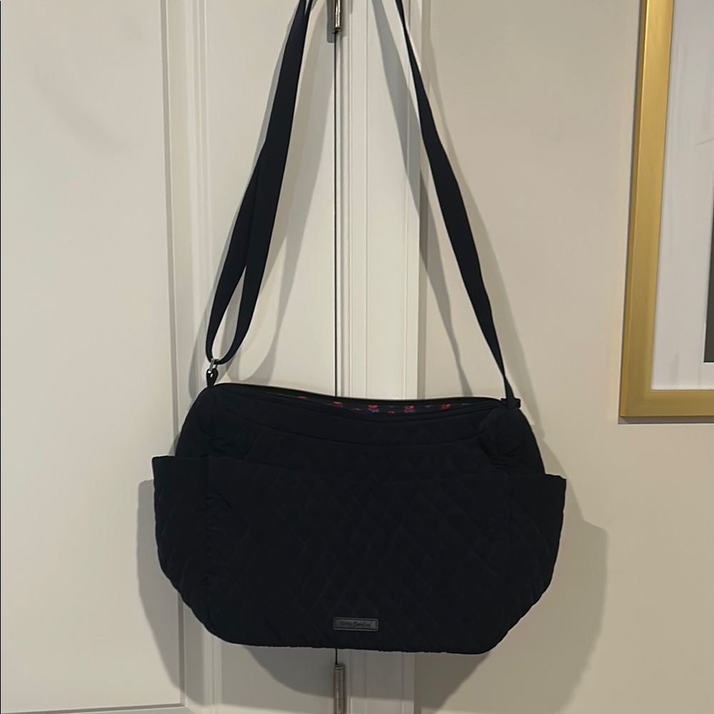 Vera Bradley Black Crossbody Bag with Elegant Style